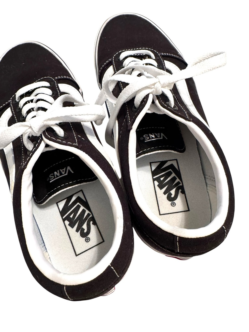 Vans Old Skool Low Top Black & White Iconic Canvas Sneakers Women’z size 8 NWOB - Picture 4 of 9